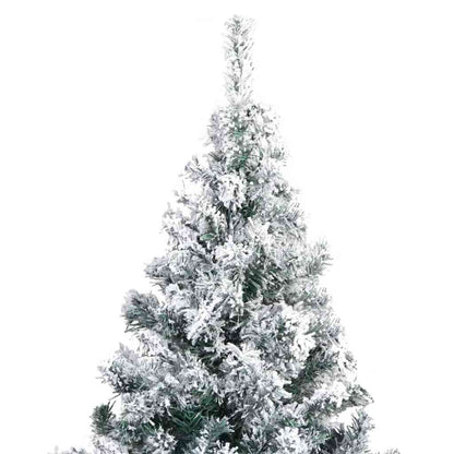Kunstkerstboom Groen 180 x 115 cm PVC en Staal en Kunststof