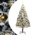 Artificial Christmas Tree with 300 White LED Lights 180 cm PVC and Steel and Plastic