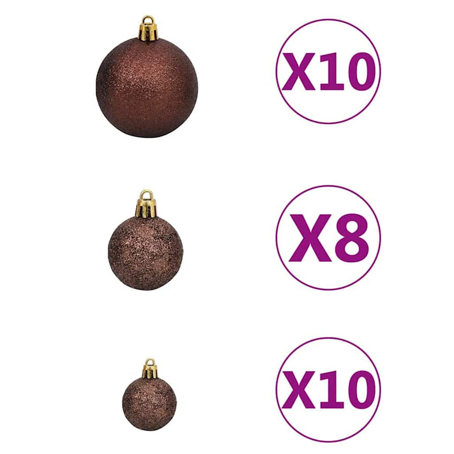 Kunstkerstboom met 300 LED Wit 180 cm PVC en Staal en Kunststof