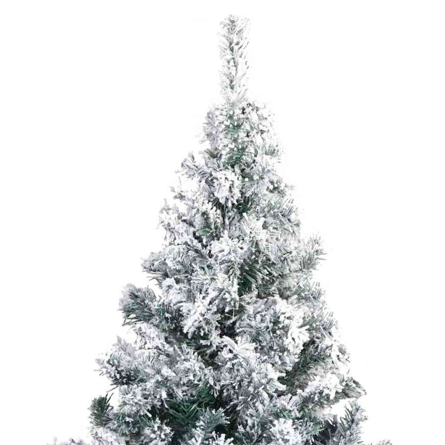 Kunstkerstboom Groen 180 x 115 cm PVC en Staal en Kunststof