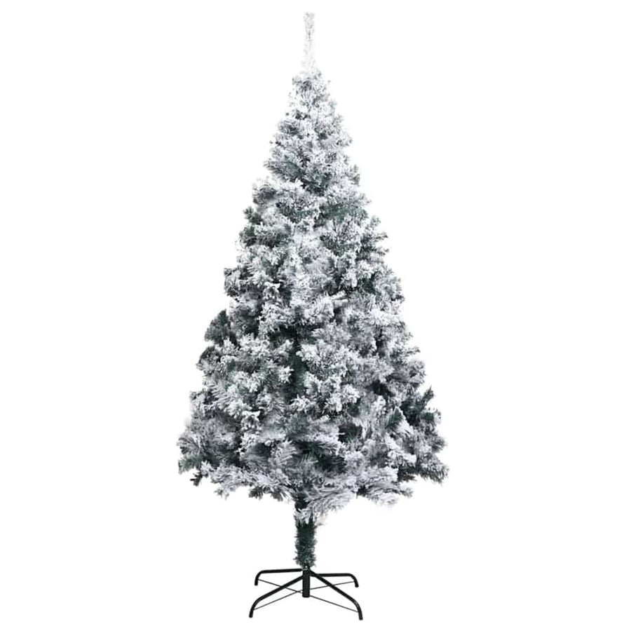 Kunstkerstboom Groen 180 x 115 cm PVC en Staal en Kunststof