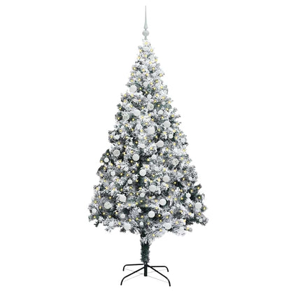 Kunstkerstboom Groen 180 x 115 cm PVC en Staal en Kunststof