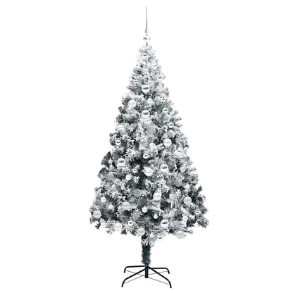 Kunstkerstboom Groen 180 x 115 cm PVC en Staal en Kunststof