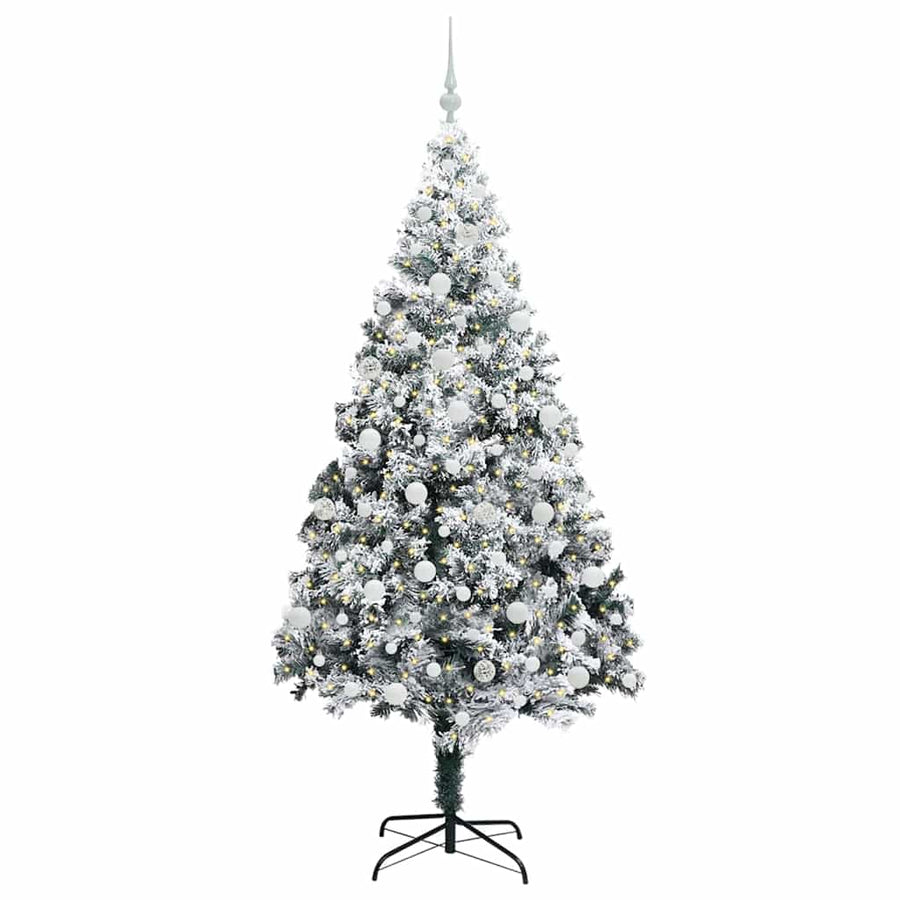 Kunstkerstboom Met 300 Led Wit 210 Cm Pvc En Staal En Kunststof
