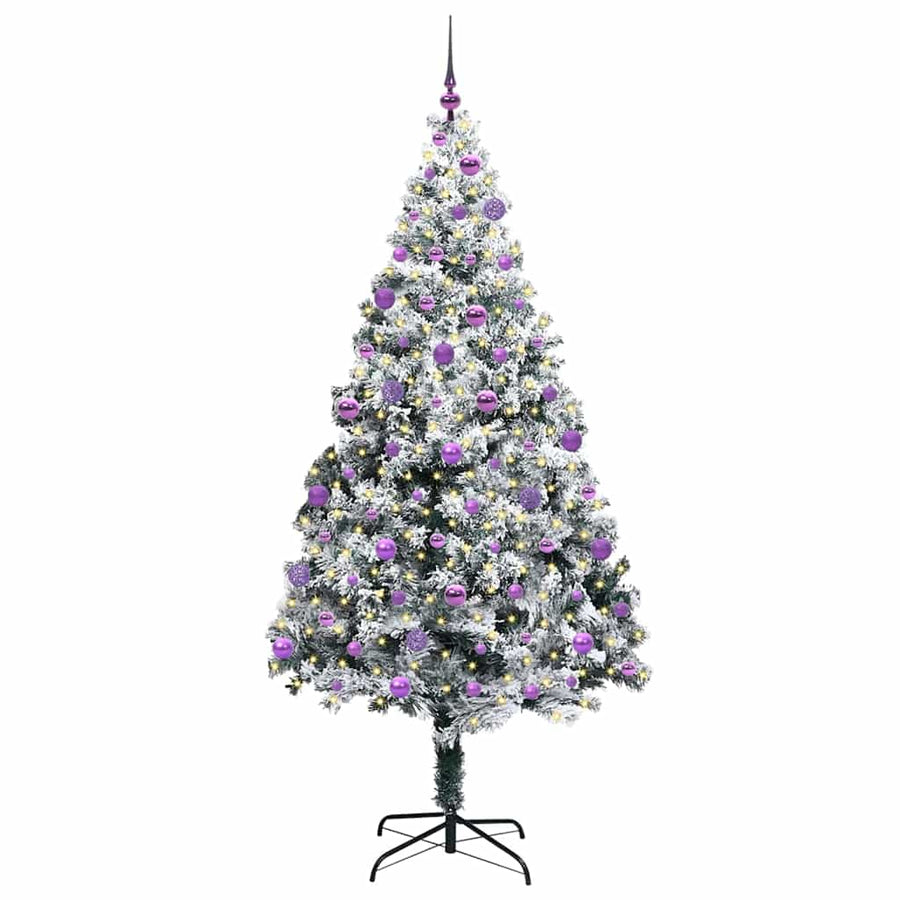 Kunstkerstboom Met 300 Led Wit 210 Cm Pvc En Staal En Kunststof