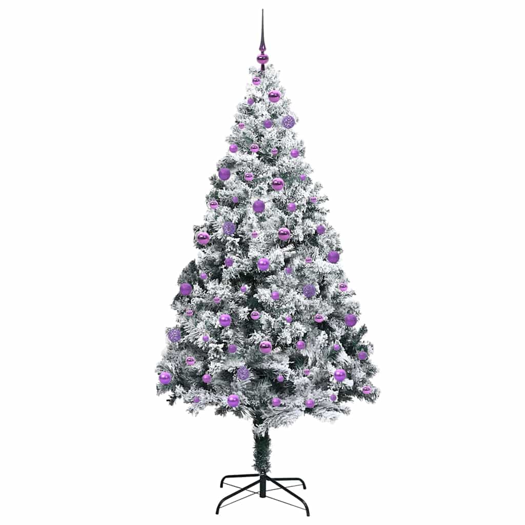 Kunstkerstboom Met 300 Led Wit 210 Cm Pvc En Staal En Kunststof