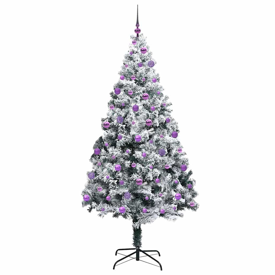 Kunstkerstboom Met 300 Led Wit 210 Cm Pvc En Staal En Kunststof