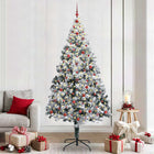 Kunstkerstboom 240 cm wit met 300 LED