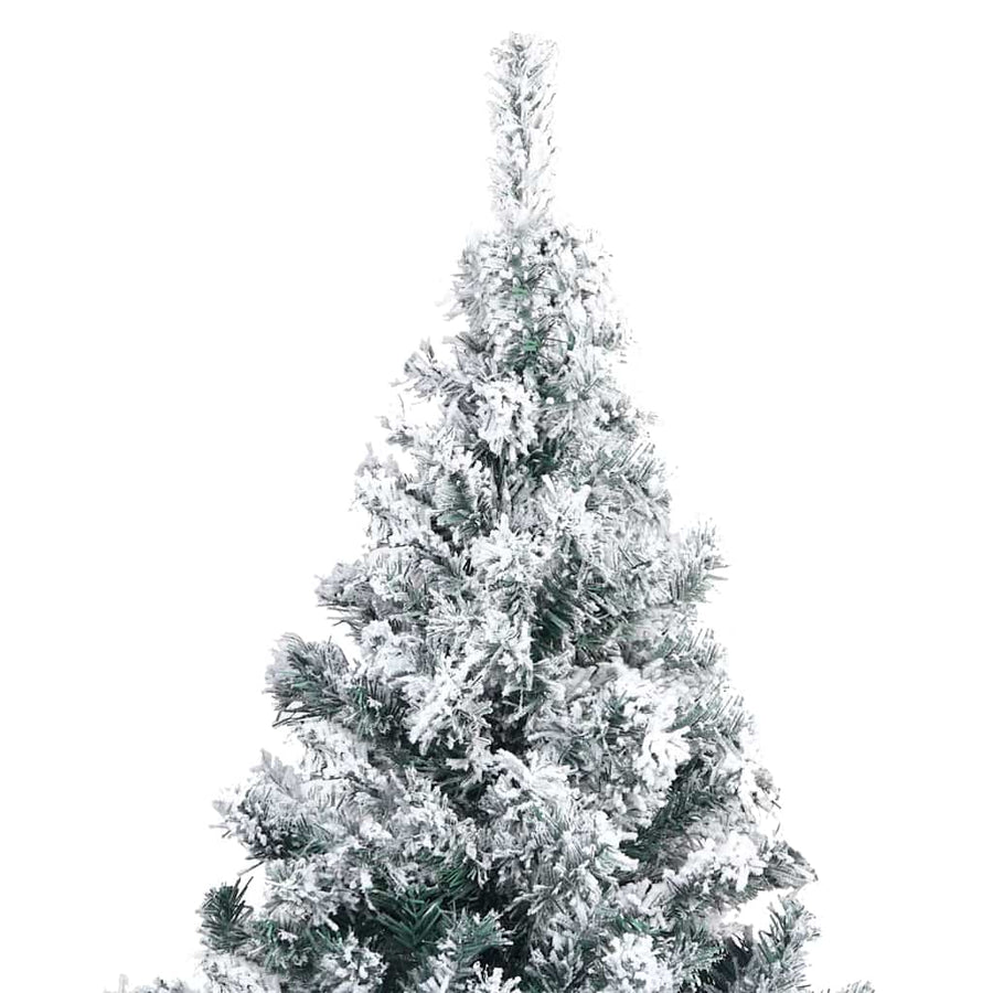 Kunstkerstboom Groen 240 x 150 cm PVC en Staal en Kunststof