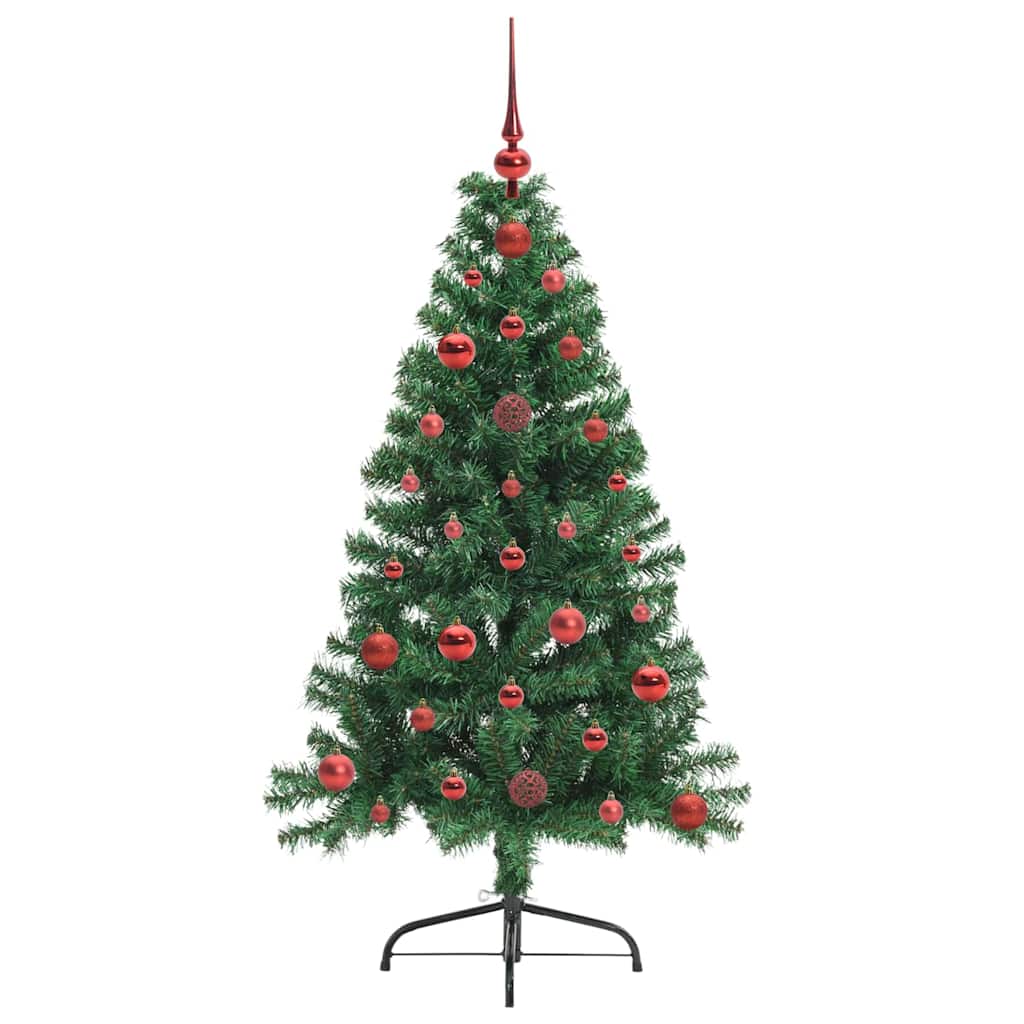 Kunstmatig Voorverlicht Kerstboom met 150 LED Groen 120 cm PVC