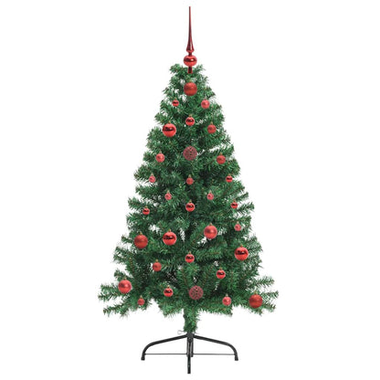 Kunstmatig Voorverlicht Kerstboom met 150 LED Groen 120 cm PVC