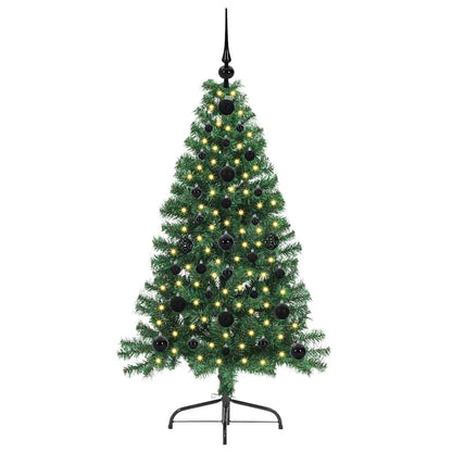 Kunstmatig Voorverlicht Kerstboom met 150 LED Groen 120 cm PVC