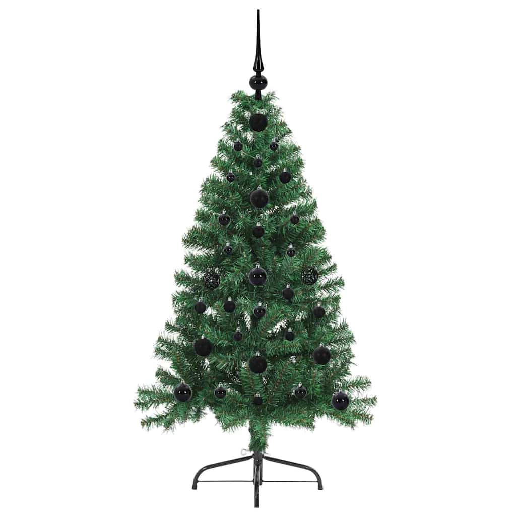 Kunstmatig Voorverlicht Kerstboom met 150 LED Groen 120 cm PVC