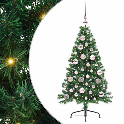 Kunstmatig Voorverlicht Kerstboom met 150 LED Groen 120 cm PVC