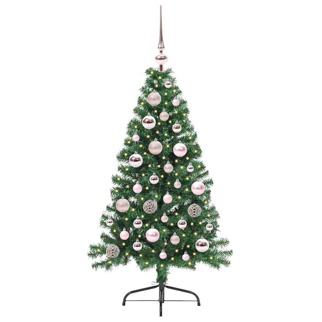 Kunstmatig Voorverlicht Kerstboom met 150 LED Groen 120 cm PVC