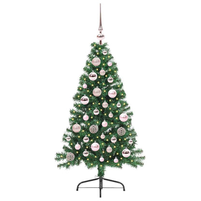 Kunstmatig Voorverlicht Kerstboom met 150 LED Groen 120 cm PVC