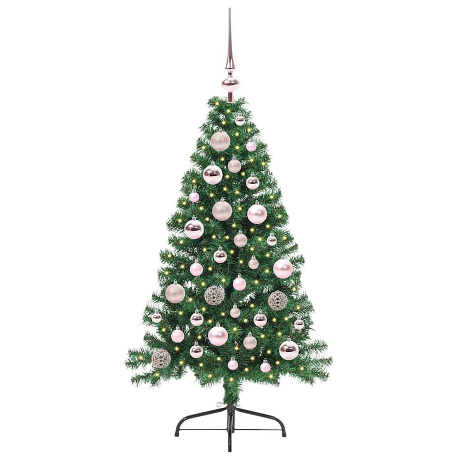 Kunstmatig Voorverlicht Kerstboom met 150 LED Groen 120 cm PVC