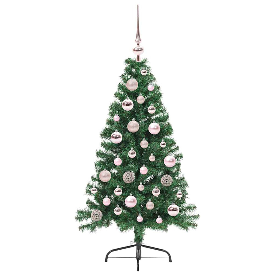 Kunstmatig Voorverlicht Kerstboom met 150 LED Groen 120 cm PVC
