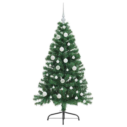 Kunstmatig Voorverlicht Kerstboom met 150 LED Groen 120 cm PVC