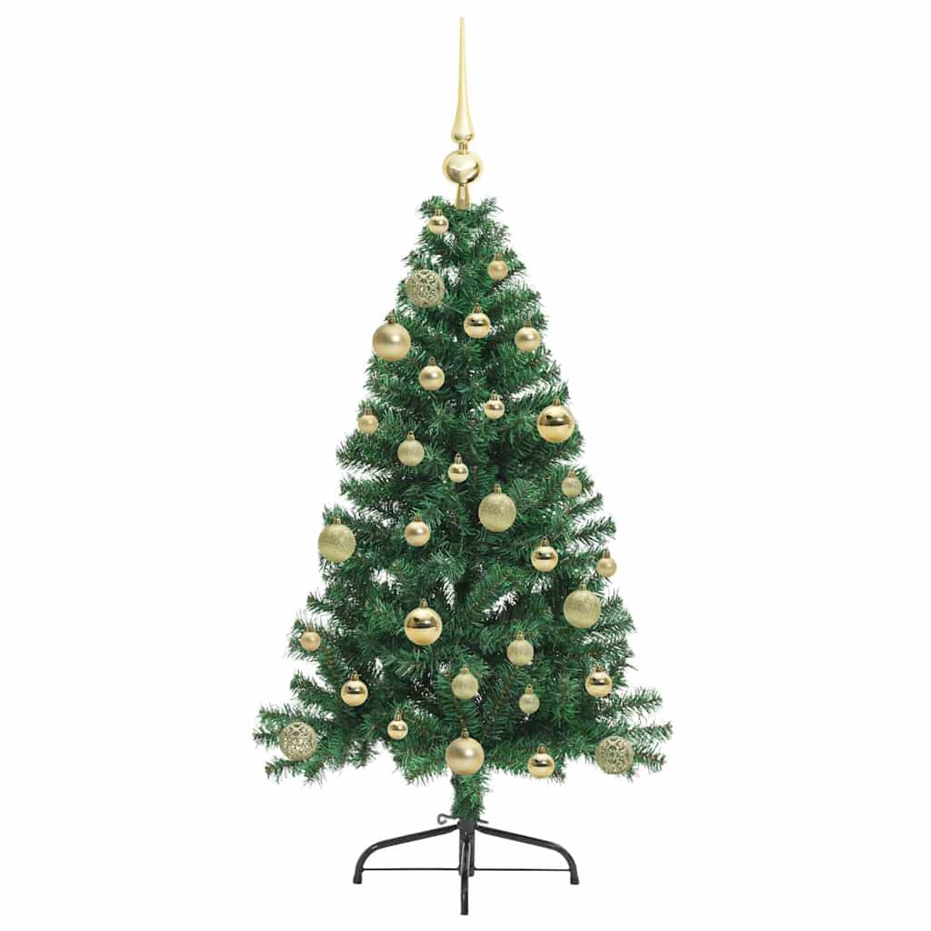 Kunstmatig Voorverlicht Kerstboom met 150 LED Groen 120 cm PVC