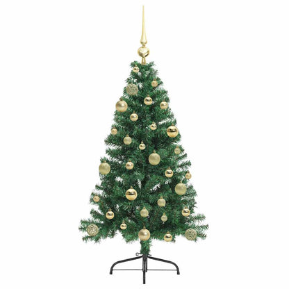 Kunstmatig Voorverlicht Kerstboom met 150 LED Groen 120 cm PVC