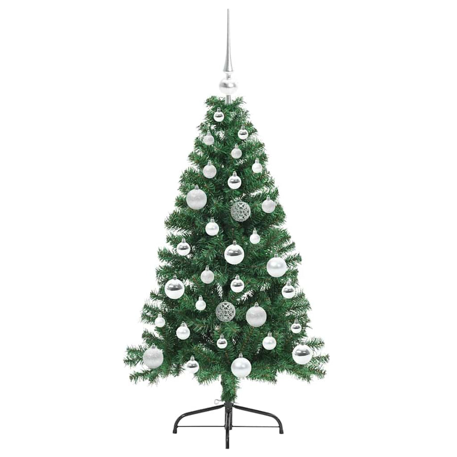 Kunstmatig Voorverlicht Kerstboom met 150 LED Groen 120 cm PVC