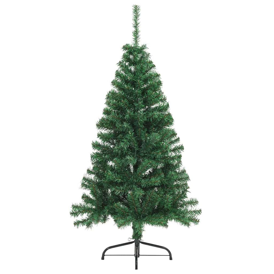 Kunst Kerstboom met verlichting Groen 120 cm PVC