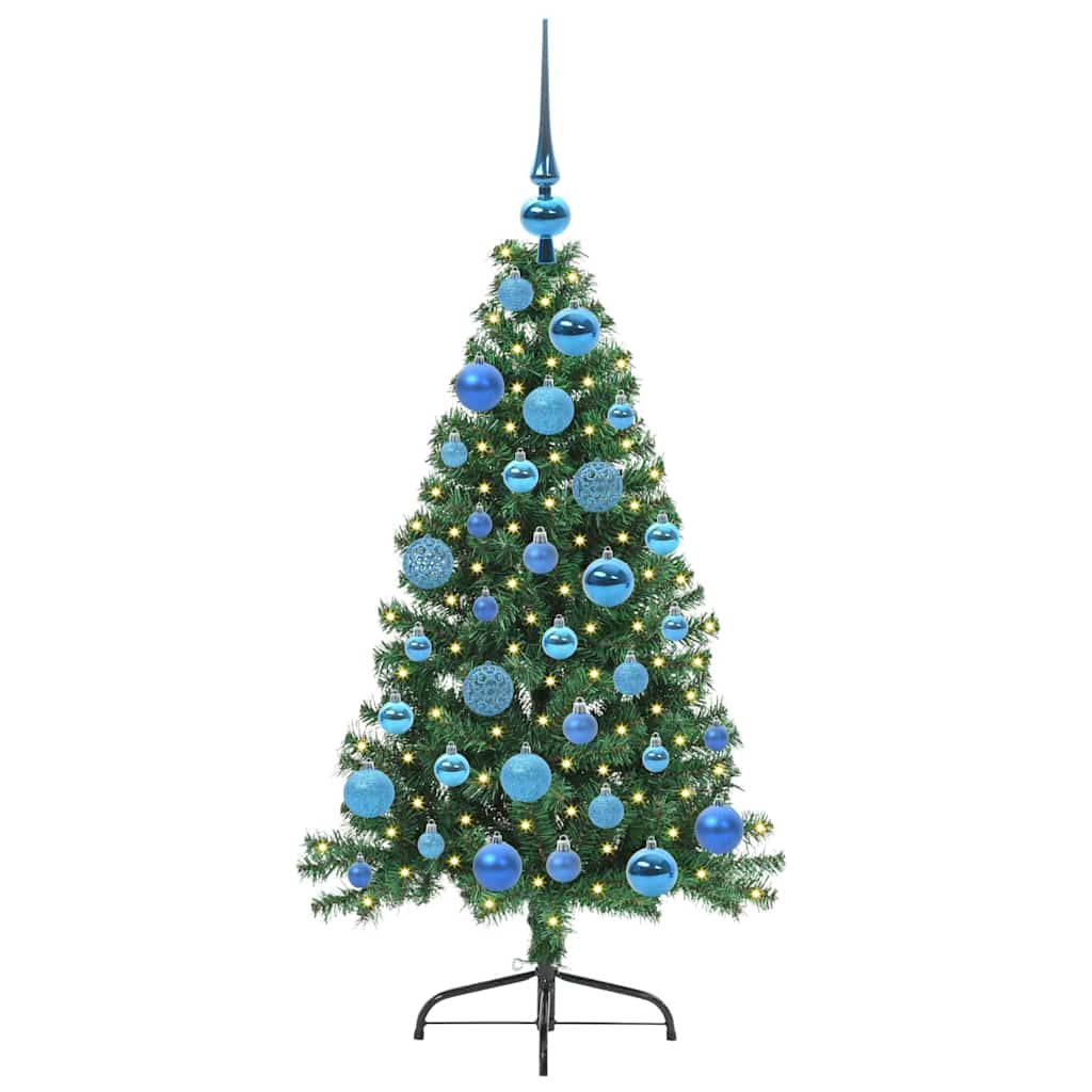 Kunstmatig Voorverlicht Kerstboom met 150 LED Groen 120 cm PVC