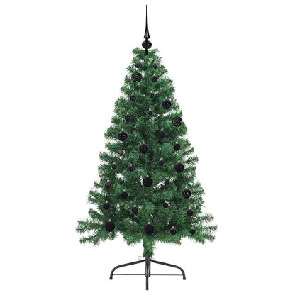 Kunstmatig Voorverlicht Kerstboom met 150 LED Groen 150 cm PVC