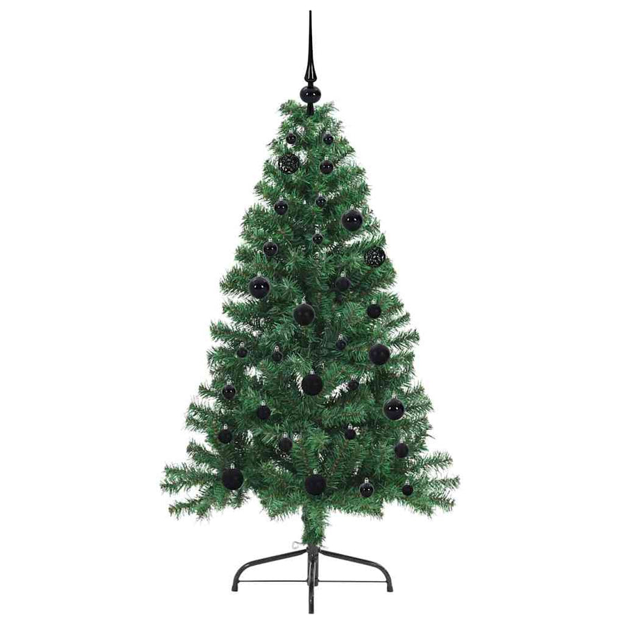 Kunstmatig Voorverlicht Kerstboom met 150 LED Groen 150 cm PVC