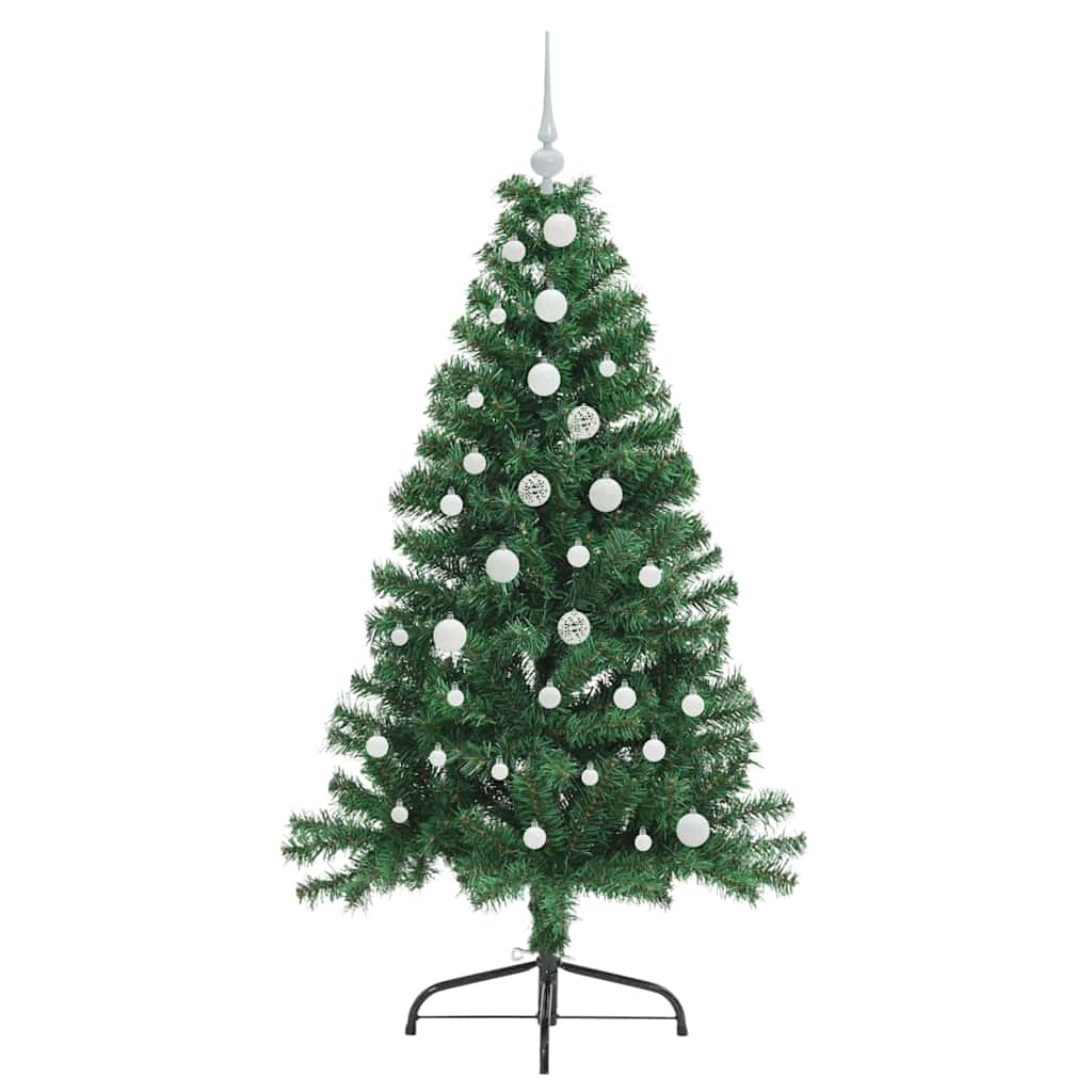 Kunstmatig Voorverlicht Kerstboom met 150 LED Groen 150 cm PVC