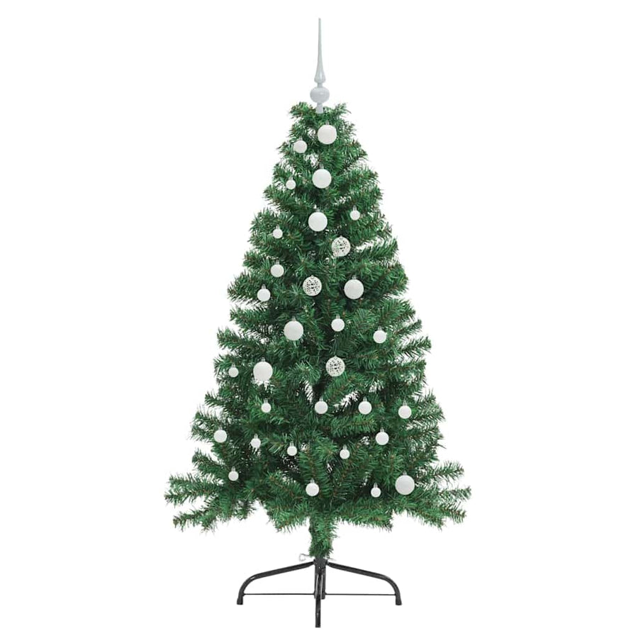 Kunstmatig Voorverlicht Kerstboom met 150 LED Groen 150 cm PVC