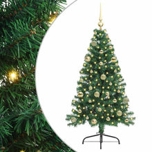 Kunstmatig Voorverlicht Kerstboom met 150 LED Groen 150 cm PVC