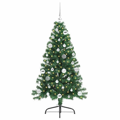 Kunstmatig Voorverlicht Kerstboom met 150 LED Groen 150 cm PVC