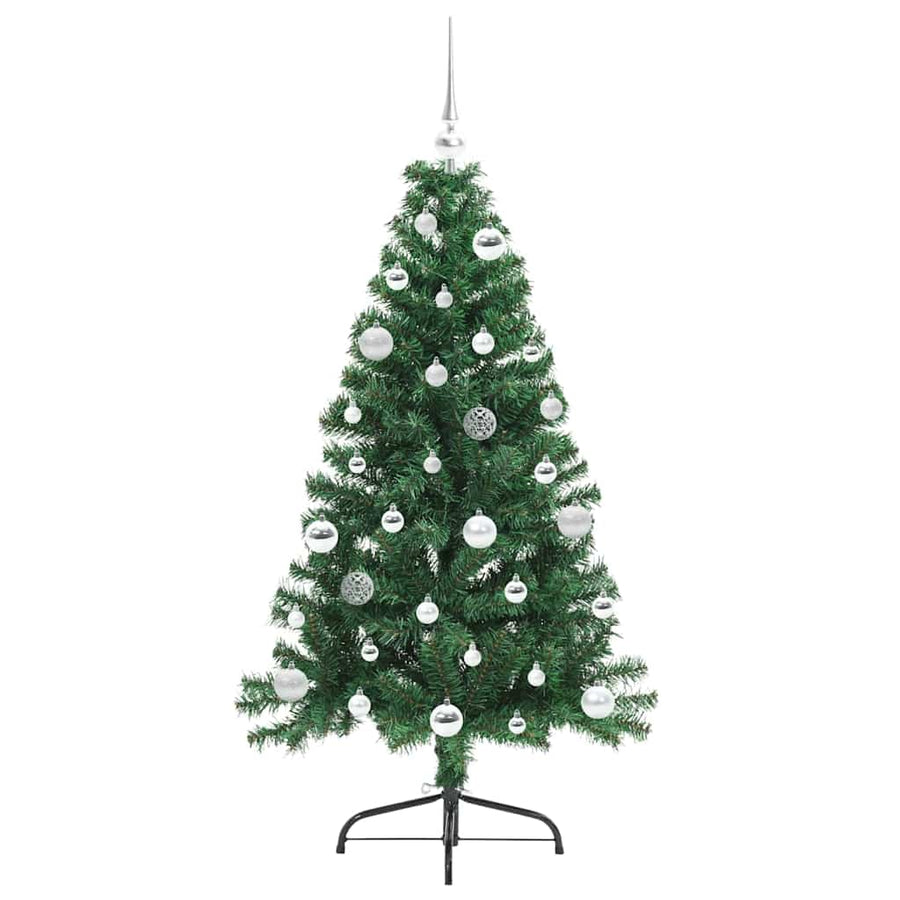 Kunstmatig Voorverlicht Kerstboom met 150 LED Groen 150 cm PVC