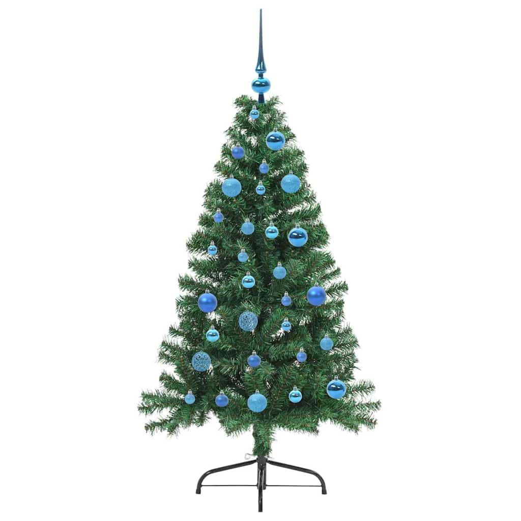 Kunstmatig Voorverlicht Kerstboom met 150 LED Groen 150 cm PVC