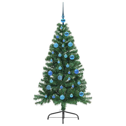 Kunstmatig Voorverlicht Kerstboom met 150 LED Groen 150 cm PVC
