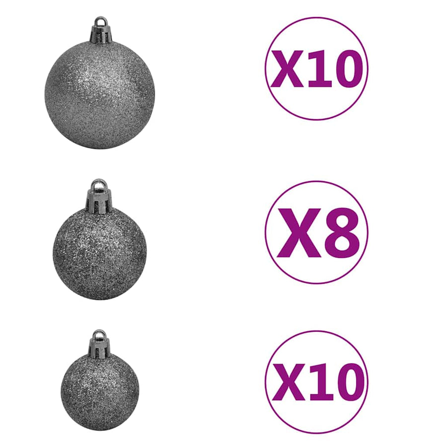 Kunstmatig Voorverlicht Kerstboom met 300 LED Groen 180 cm PVC