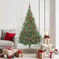 Kunstmatig Voorverlicht Kerstboom met 300 LED Groen 180 cm PVC