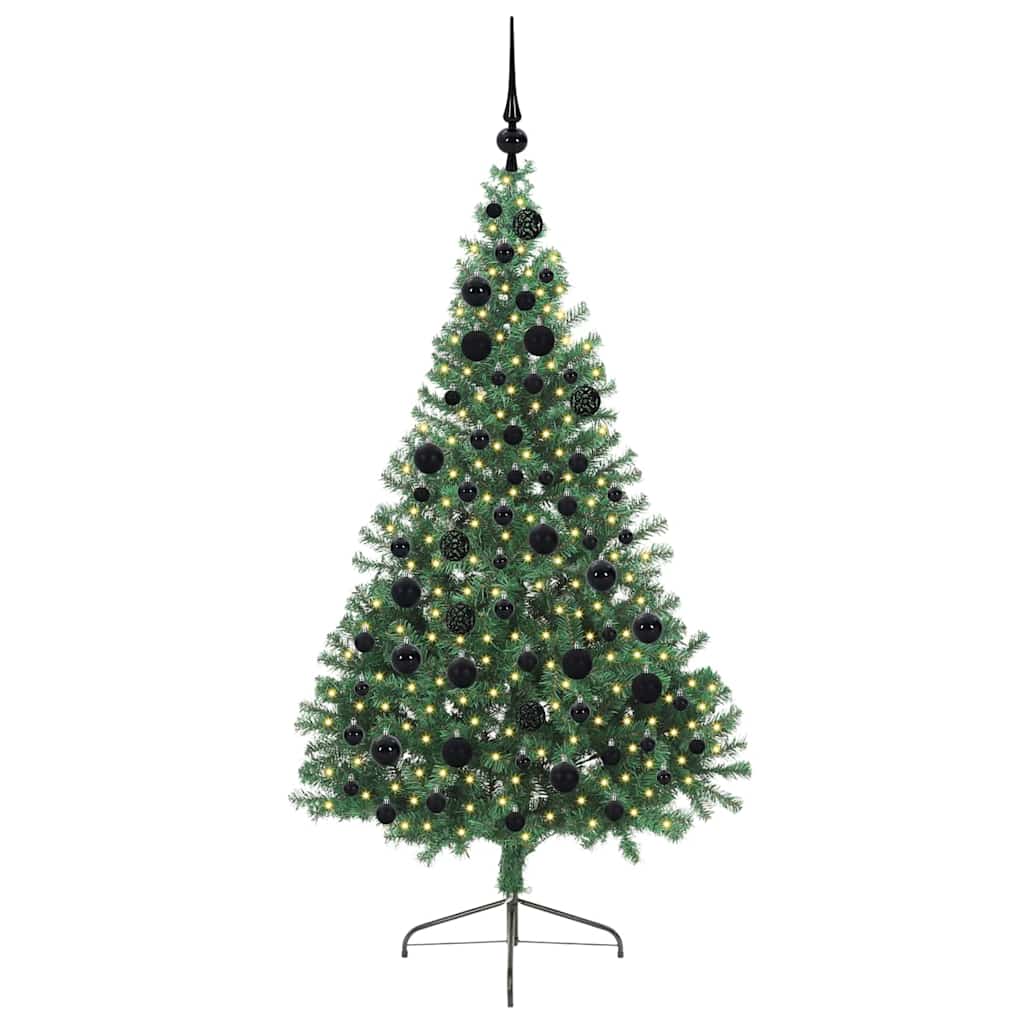 Kunstmatig Voorverlicht Kerstboom met 300 LED Groen 180 cm PVC