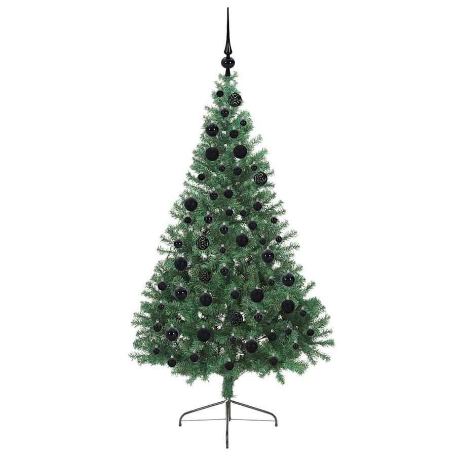 Kunstmatig Voorverlicht Kerstboom met 300 LED Groen 180 cm PVC
