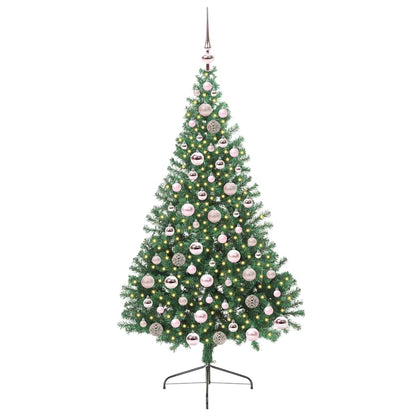 Kunstmatig Voorverlicht Kerstboom met 300 LED Groen 180 cm PVC