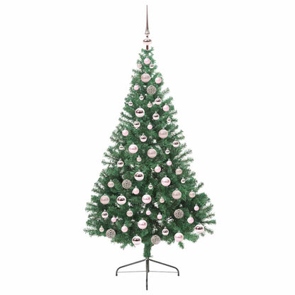 Kunstmatig Voorverlicht Kerstboom met 300 LED Groen 180 cm PVC
