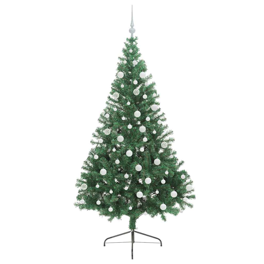 Kunstmatig Voorverlicht Kerstboom met 300 LED Groen 180 cm PVC