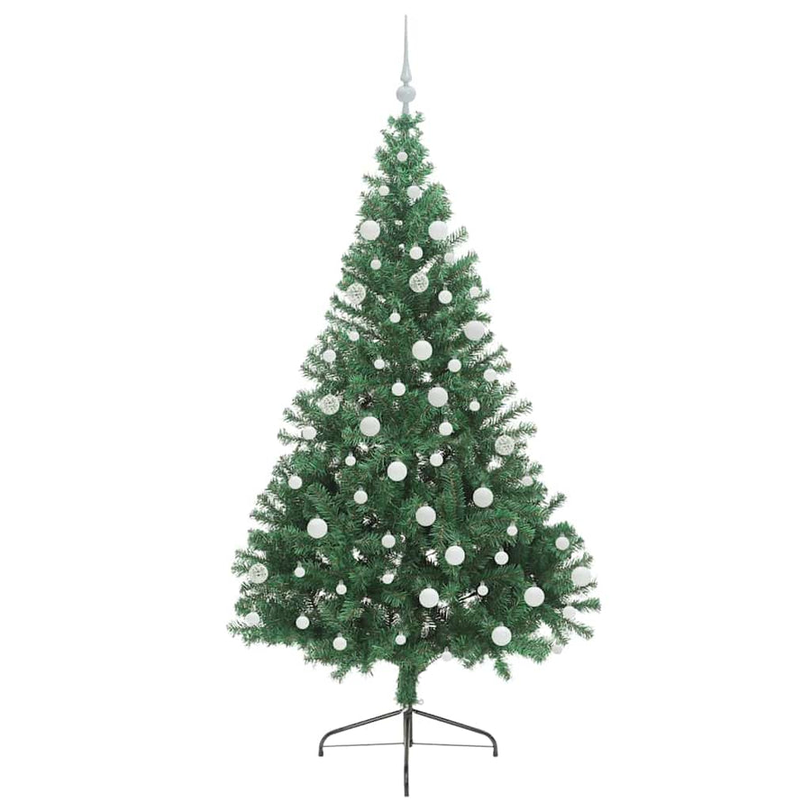 Kunstmatig Voorverlicht Kerstboom met 300 LED Groen 180 cm PVC