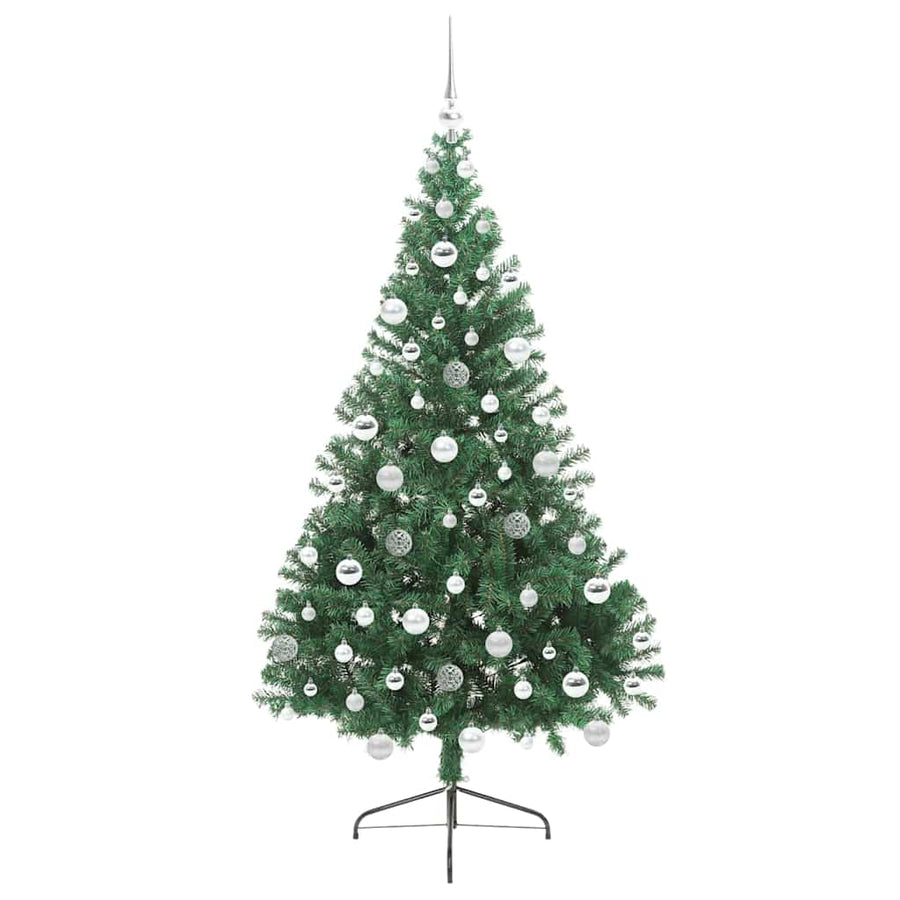 Kunstmatig Voorverlicht Kerstboom met 300 LED Groen 180 cm PVC