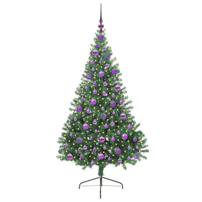 Kunstmatig Voorverlicht Kerstboom met 300 LED Groen 180 cm PVC