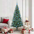 Kunstmatig Voorverlicht Kerstboom met 300 LED Groen 180 cm PVC