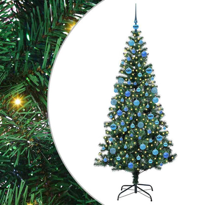 Kunstmatig Voorverlicht Kerstboom met 300 LED Groen 180 cm PVC