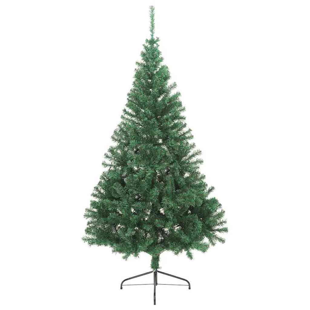 Kunstmatig Voorverlicht Kerstboom Met 300 Led Pvc Groen 210 cm zonder ballen